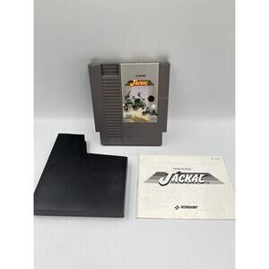 Jackal Nintendo NES 1987 Video Game w/ Manual & Cartridge Sleeve - FAST SHIP!